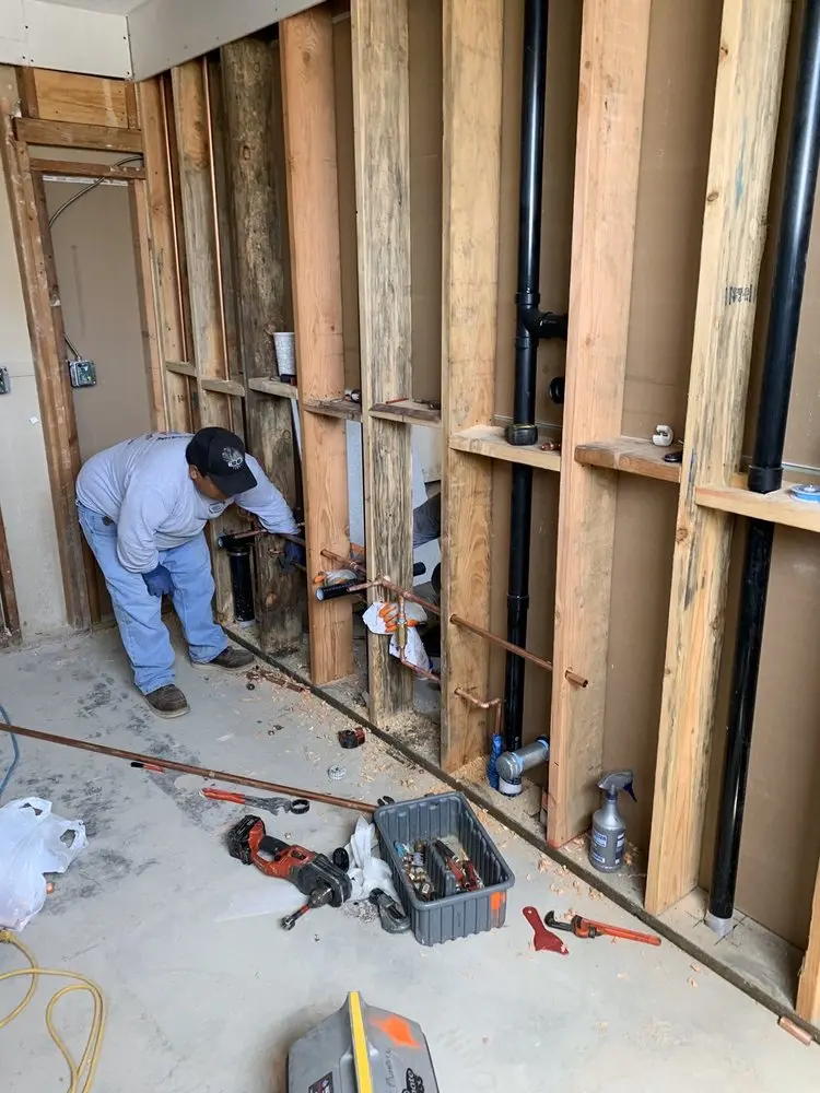 Commercial rough-in plumbing for Gas Line Repair in Willimantic